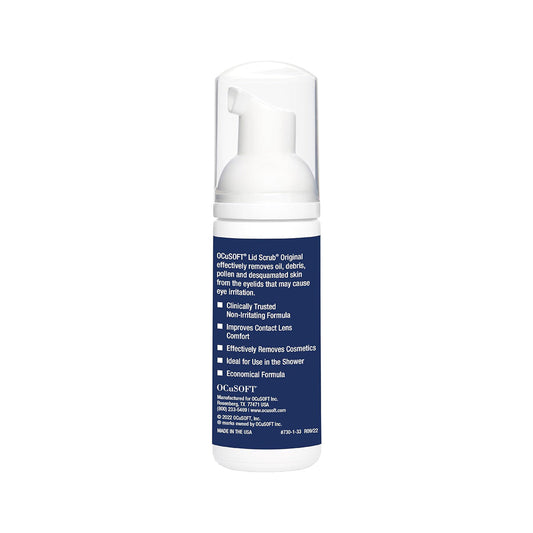 Ocusoft Lid Scrub Original Foaming Eyelid Cleanser – Gentle Daily Lid & Lash Hygiene for Sensitive Eyes