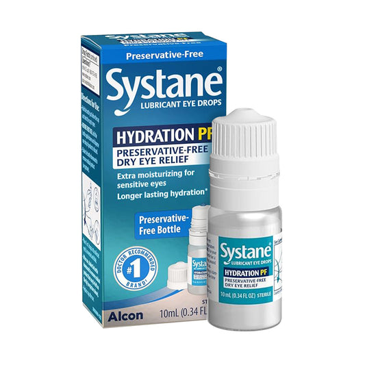 Systane Hydration® PF Lubricant Eye Drops – Preservative-Free, Multi-Dose 10 ml Bottle