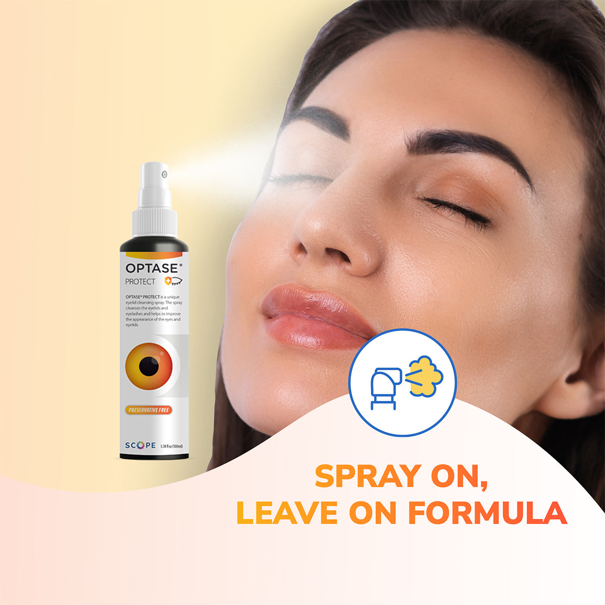 Optase® Protect Eyelid Hypochlorous Cleansing Spray – Gentle Daily Lid & Lash Hygiene (100 ml)