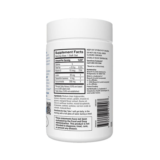 Blink® NutriTears – Advanced Dry Eye Supplement (50 Softgels, 2-Month Supply)