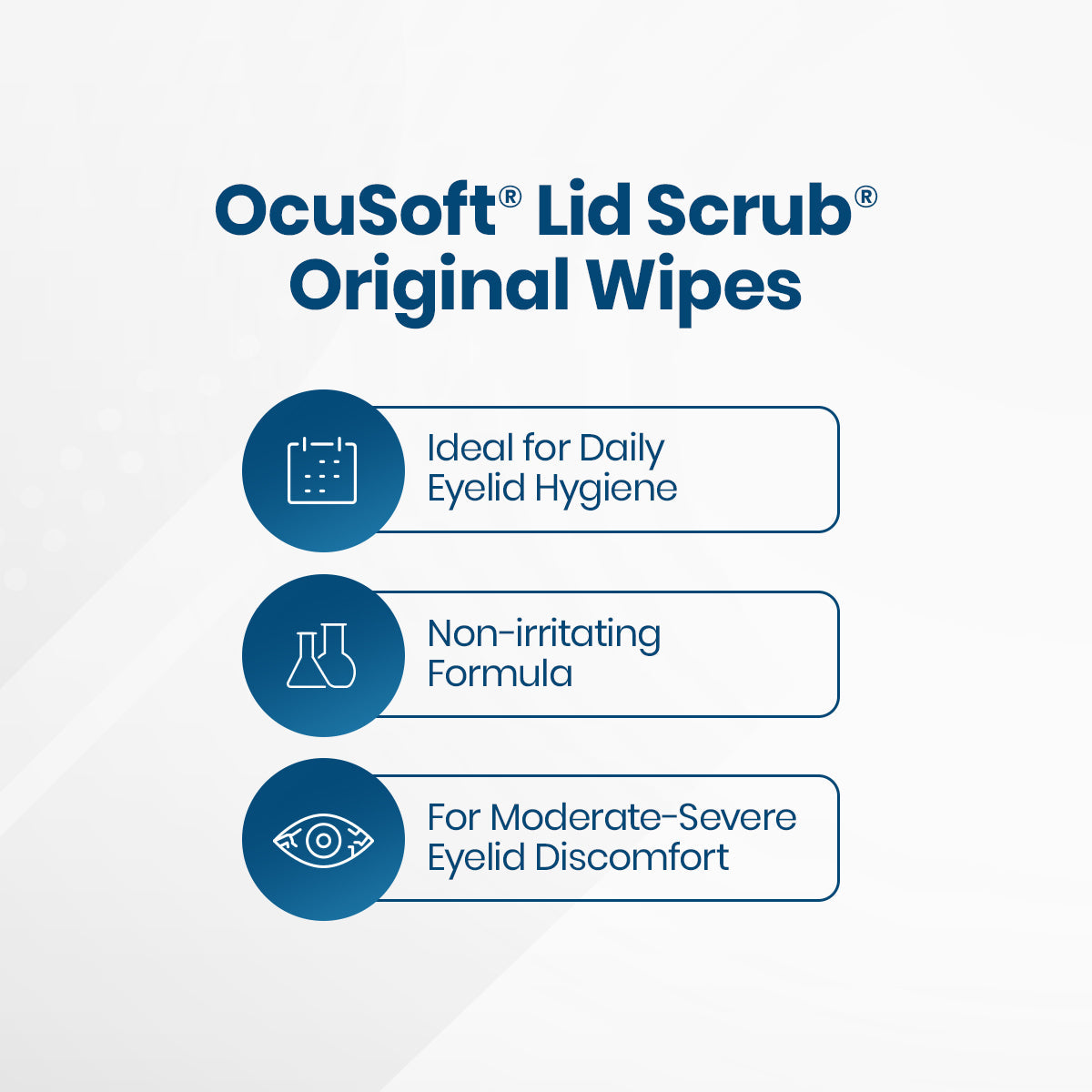 OCuSOFT® Lid Scrub Original Eyelid Cleansing Wipes – Gentle Daily Eye Hygiene (30 Count)