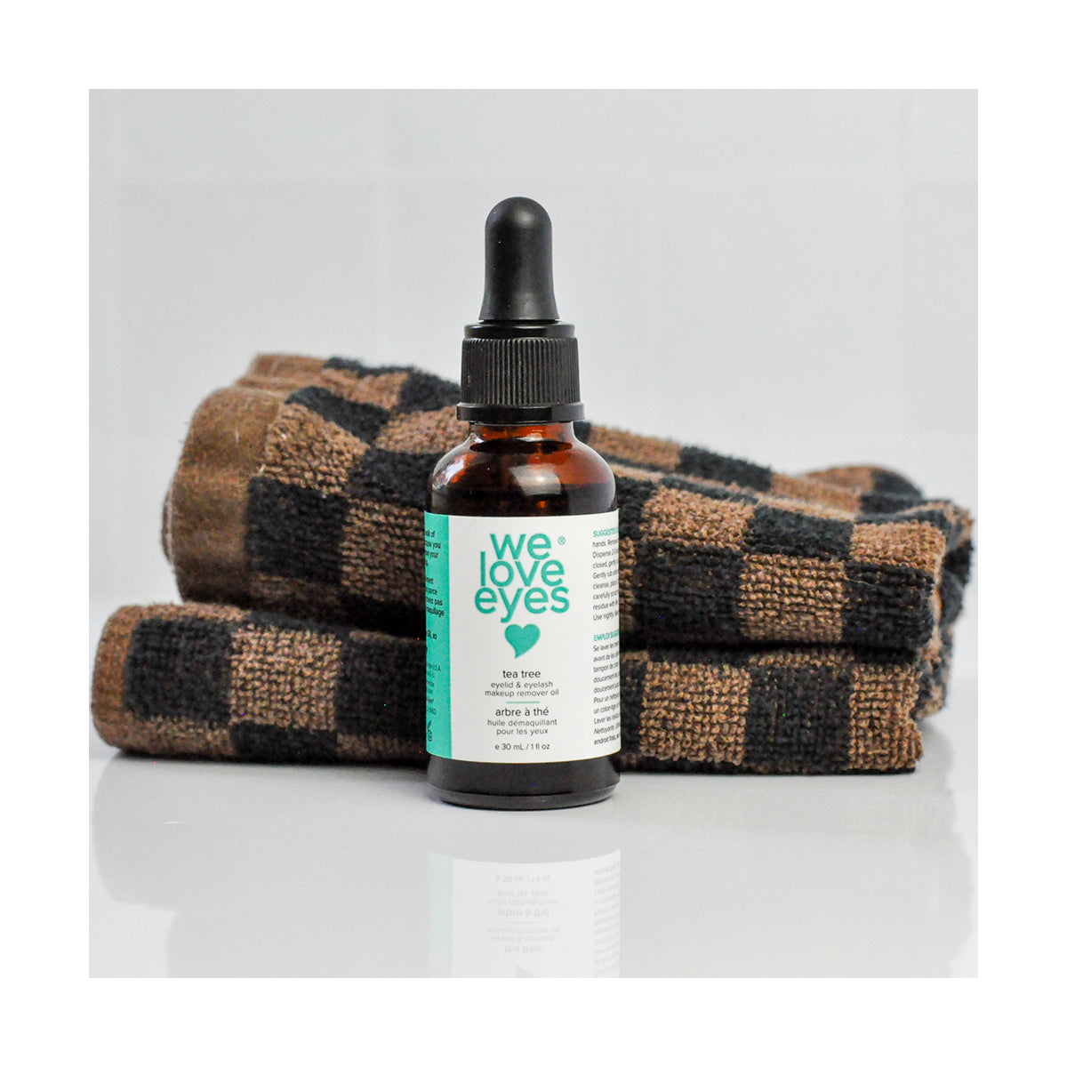 We Love Eyes 100% Natural Tea Tree Makeup Remover Oil – Gentle Waterproof Makeup & Eyeliner Remover, 30mL