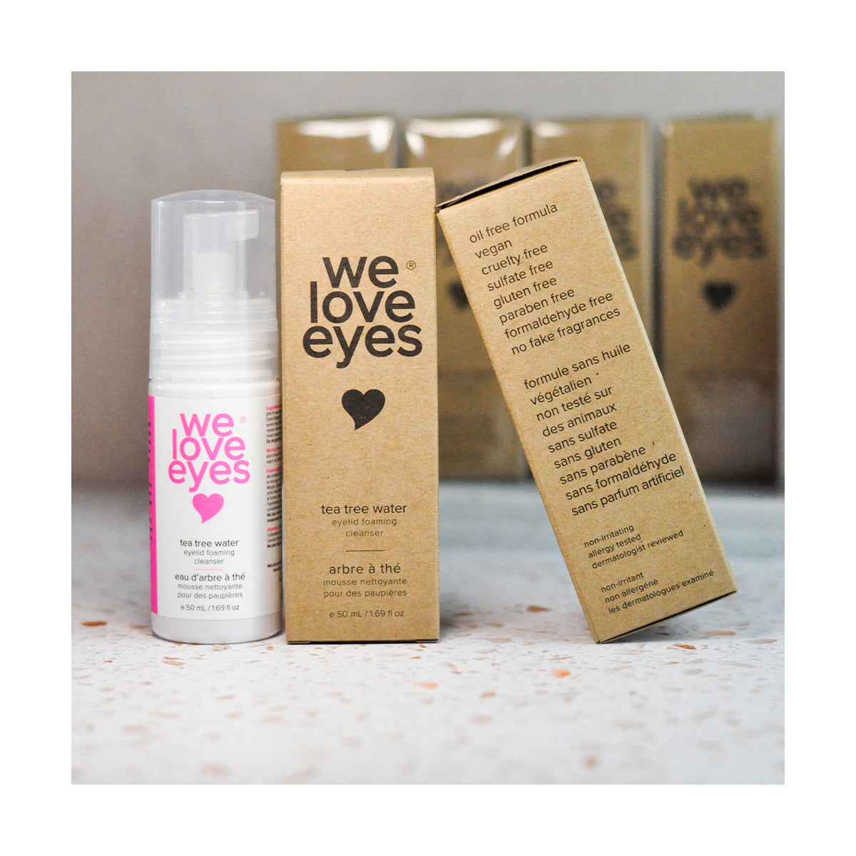 We Love Eyes Tea Tree Water Eyelid Foaming Cleanser – Gentle Daily Lid Hygiene