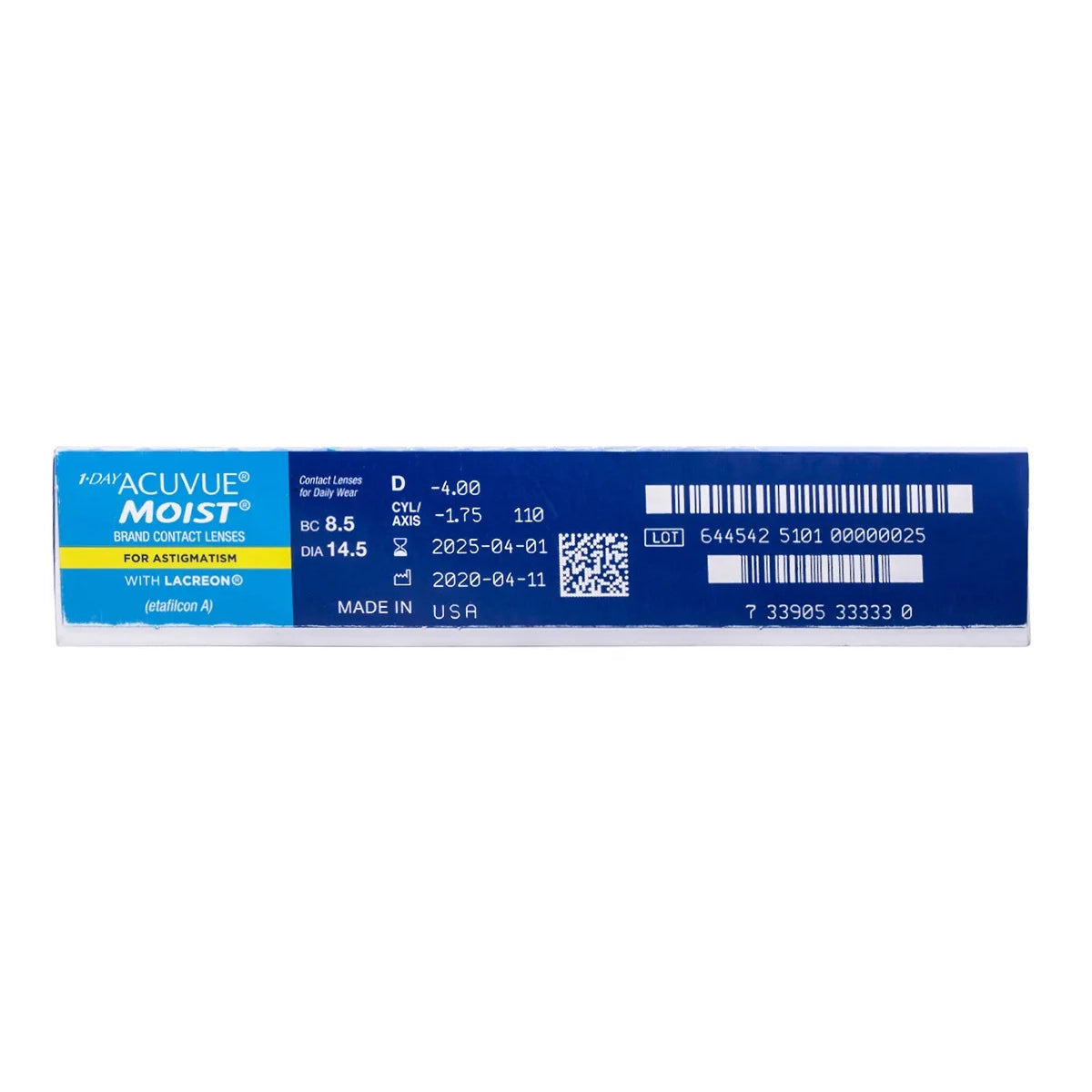 Acuvue 1 Day Moist for Astigmatism 90 Pack