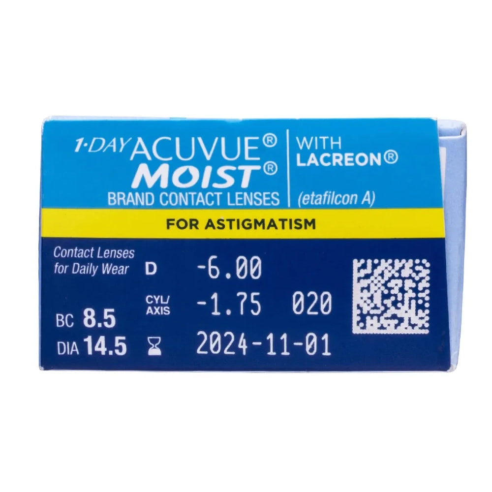 Acuvue 1 Day Moist for Astigmatism 30 Pack