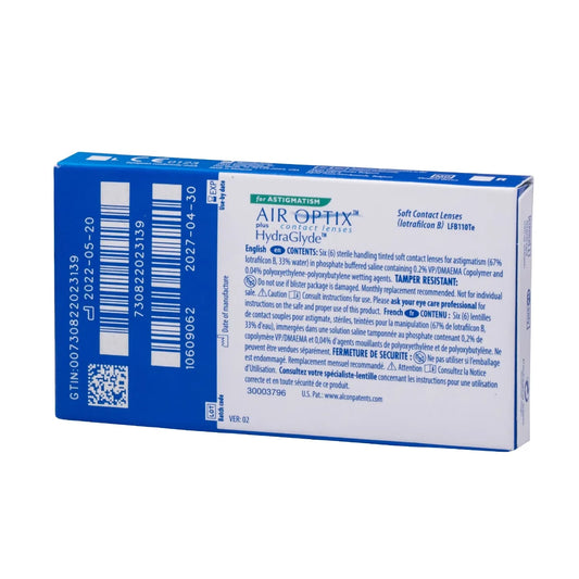 Air Optix Hydraglyde for Astigmatism