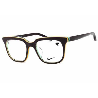 Eyeglasses with a Nike logo on a white background
