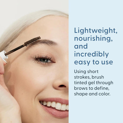 Twenty Twenty Full Brows Tinted Brow Gel – Fuller, Defined Eyebrows | Gentle, Eye-Safe Formula | Long-Lasting Natural Hold