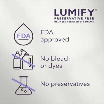 LUMIFY PF Redness Reliever Eye Drops – 20 Single-Use Vials