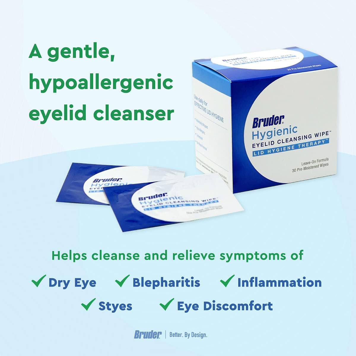 Bruder Hygienic Eyelid Cleansers Duo – Advanced Spray & Tea Tree Oil Wipes