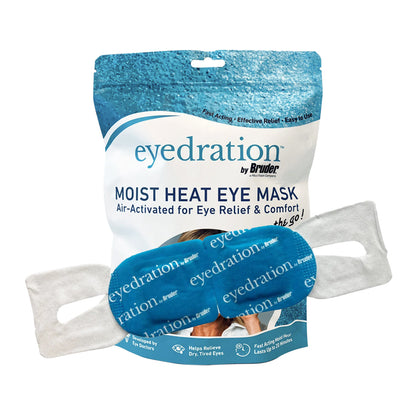 Bruder Eyedration Air-Activated Steam Eye Mask – Instant Moist Heat Relief for Dry Eyes (10-Pack)