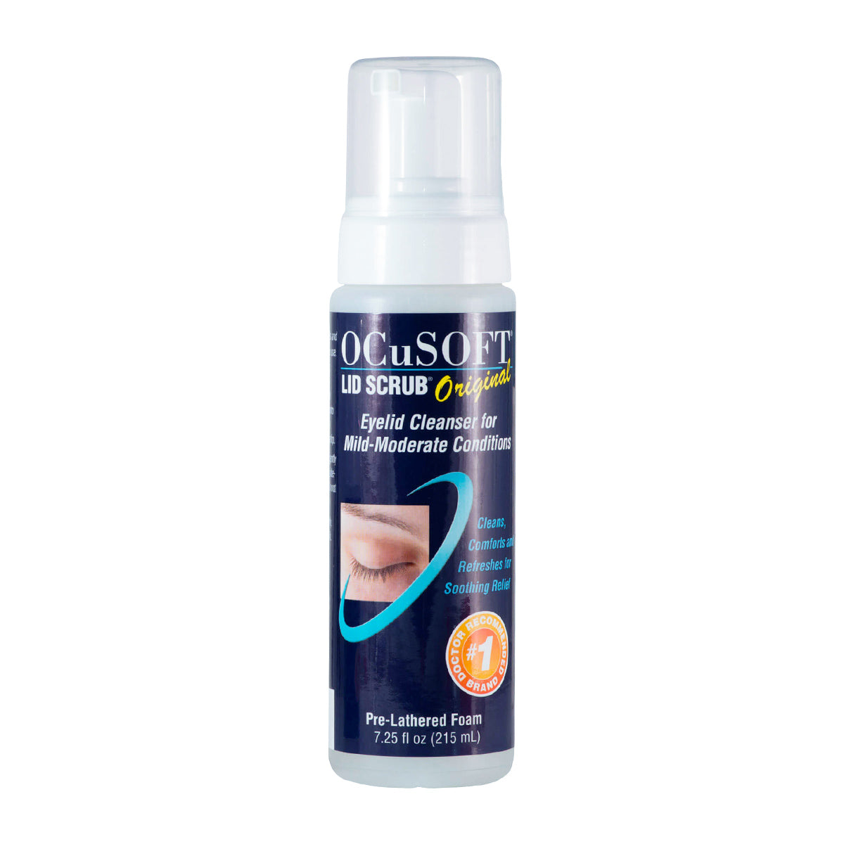 Ocusoft Lid Scrub Original Foaming Eyelid Cleanser – Gentle Daily Lid & Lash Hygiene for Sensitive Eyes