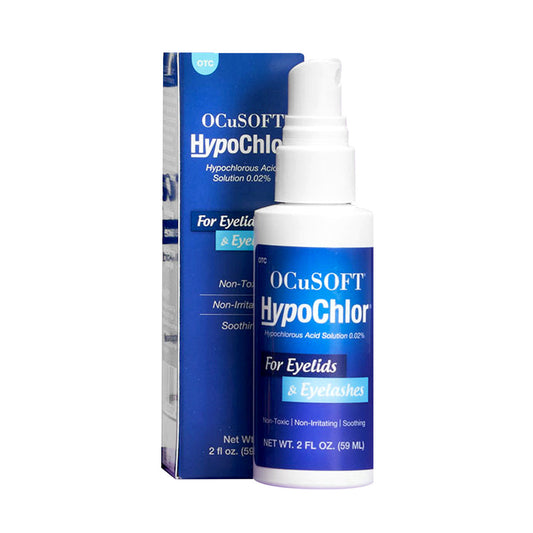 OCuSOFT® HypoChlor® Eyelid & Eyelash Cleanser Spray – Hypochlorous Acid Formula, Gentle Daily Lid Hygiene (2 oz)
