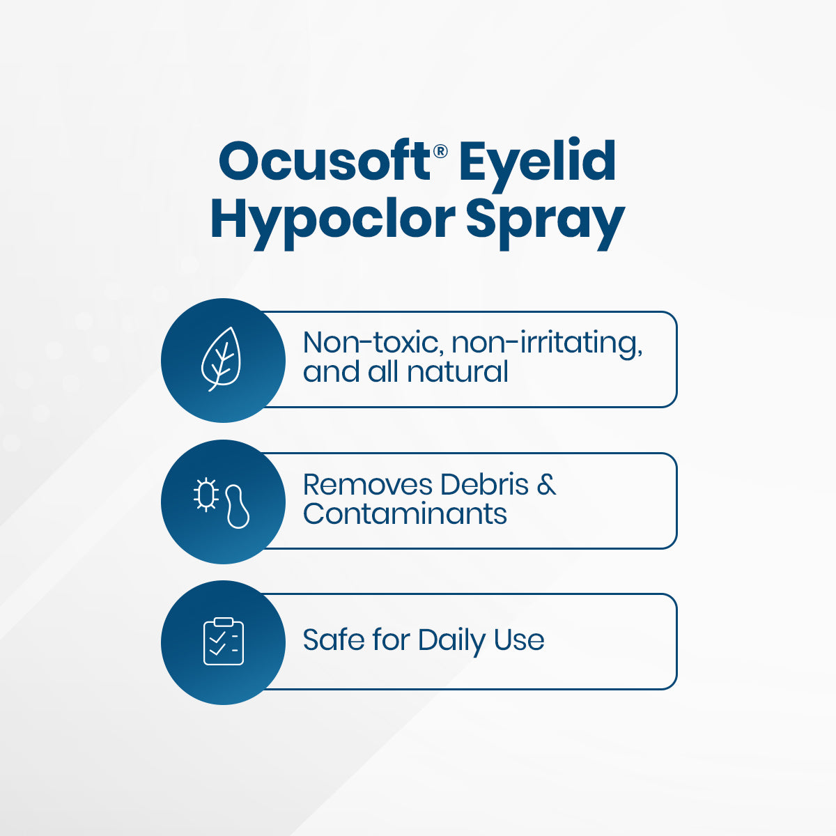 OCuSOFT® HypoChlor® Eyelid & Eyelash Cleanser Spray – Hypochlorous Acid Formula, Gentle Daily Lid Hygiene (2 oz)