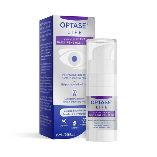 OPTASE® LIFE Sensitive Eye Daily Renewal Cream – Hydrating Relief for Dry, Sensitive Eyes (15mL)