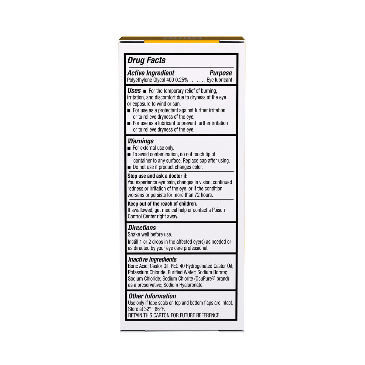 Blink® Triple Care 3-in-1 Lubricating Eye Drops – Hydration, Protection & Relief