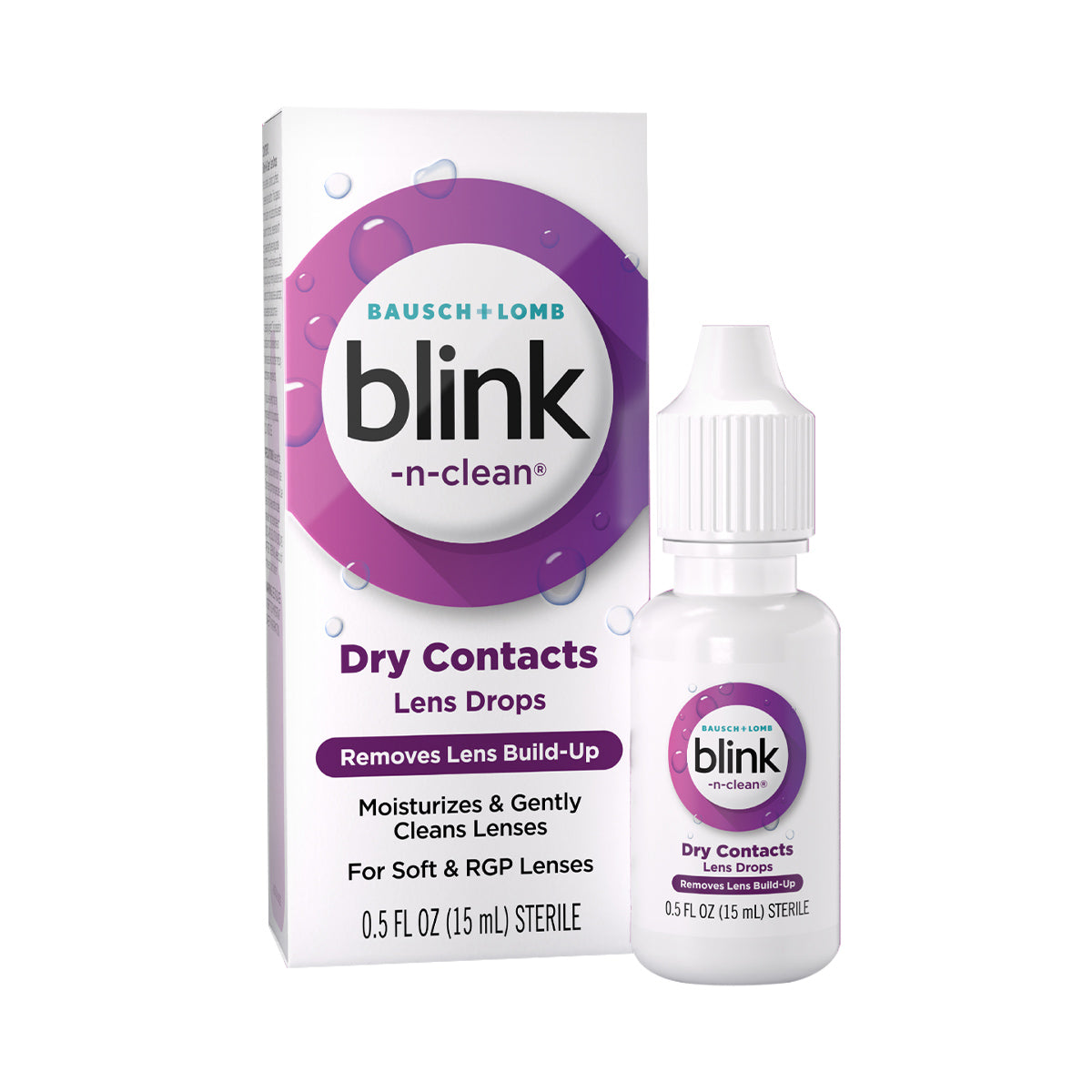 Blink-N-Clean® Lens Drops – Instant Hydration & Comfort for Contact Lenses (15 mL)