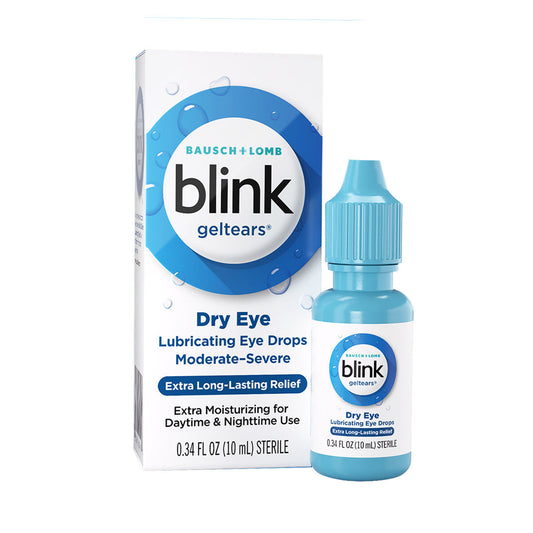 Blink Gel Tears® Lubricating Eye Drops for Long-Lasting Dry Eye Relief (10 mL)