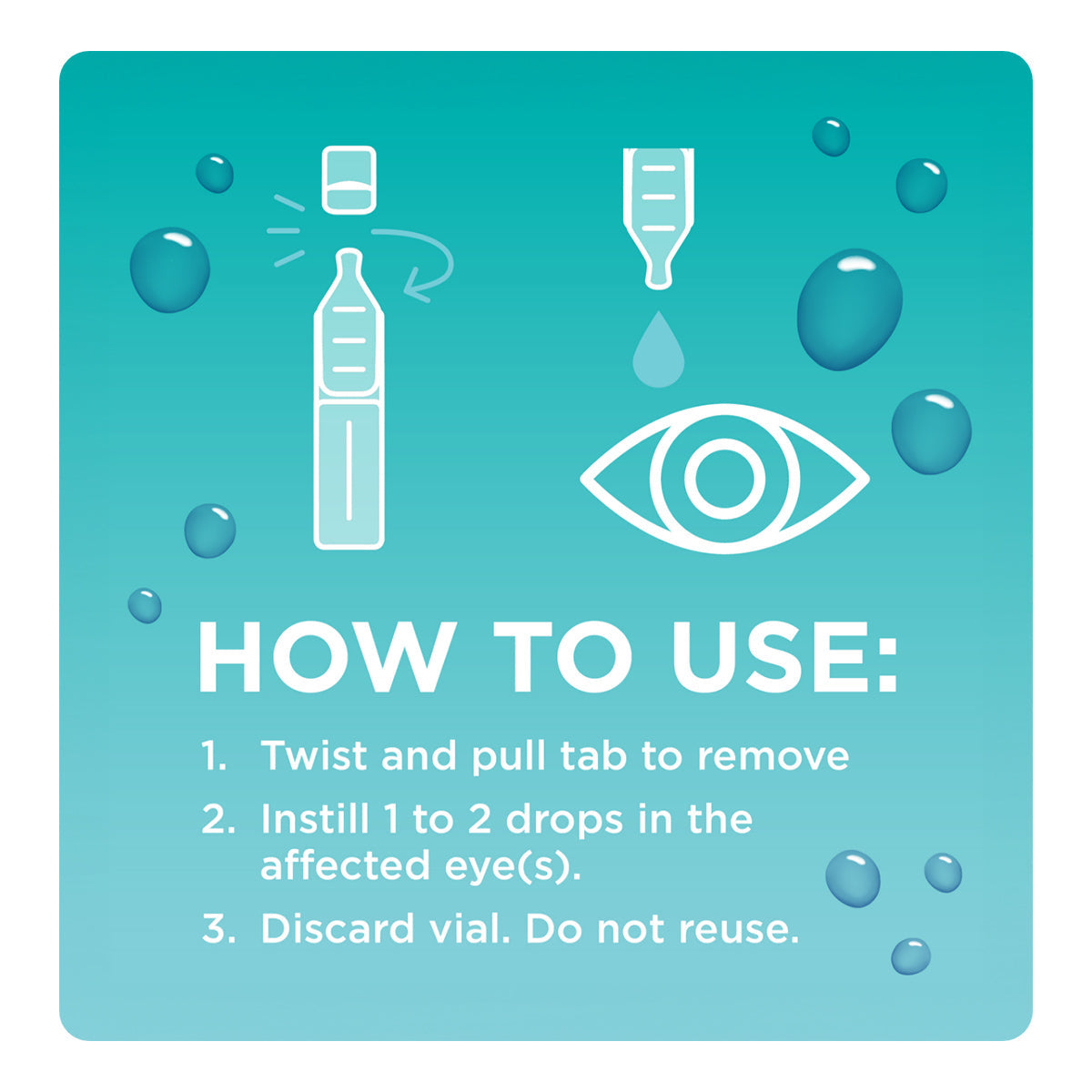 Blink Tears® Preservative-Free Lubricating Eye Drops, Sterile Single-Use Vials (25 Count)