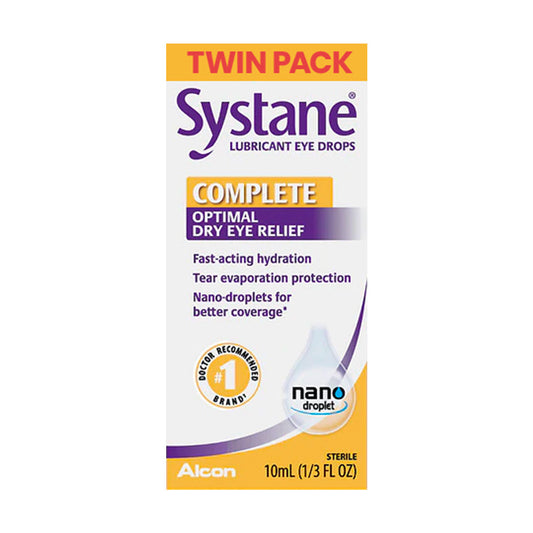 Systane® Complete Lubricant Eye Drops – Advanced Dry Eye Relief Twin Pack
