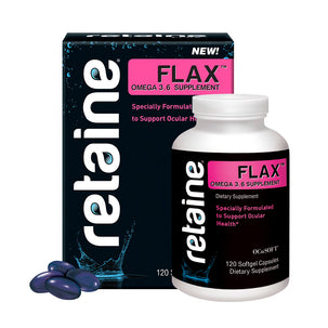 Retaine Flax Omega Eye Health Supplement – Supports Dry Eyes & Vision Wellness