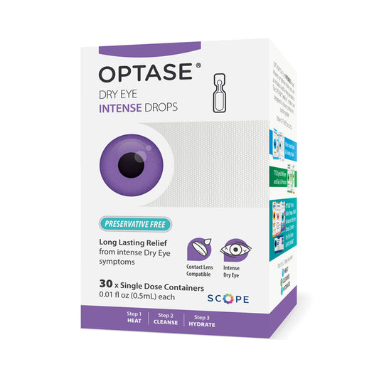 OPTASE® Intense Preservative-Free Eye Drops – 30 Single-Use Vials