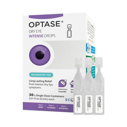 OPTASE® Intense Preservative-Free Eye Drops – 30 Single-Use Vials