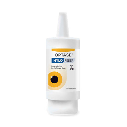 Optase® Hylo Relief Preservative-Free Lubricating Eye Drops – Long-Lasting Dry Eye Comfort (300 Drops)