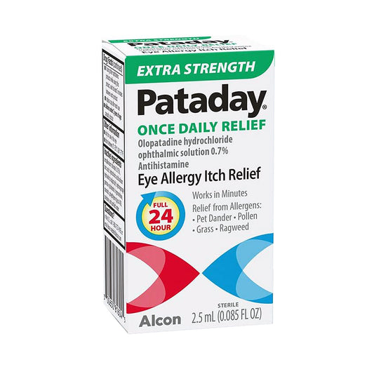 Pataday Extra Strength Antihistamine Allergy Eye Drops, 2.5 mL (0.085 fl oz)