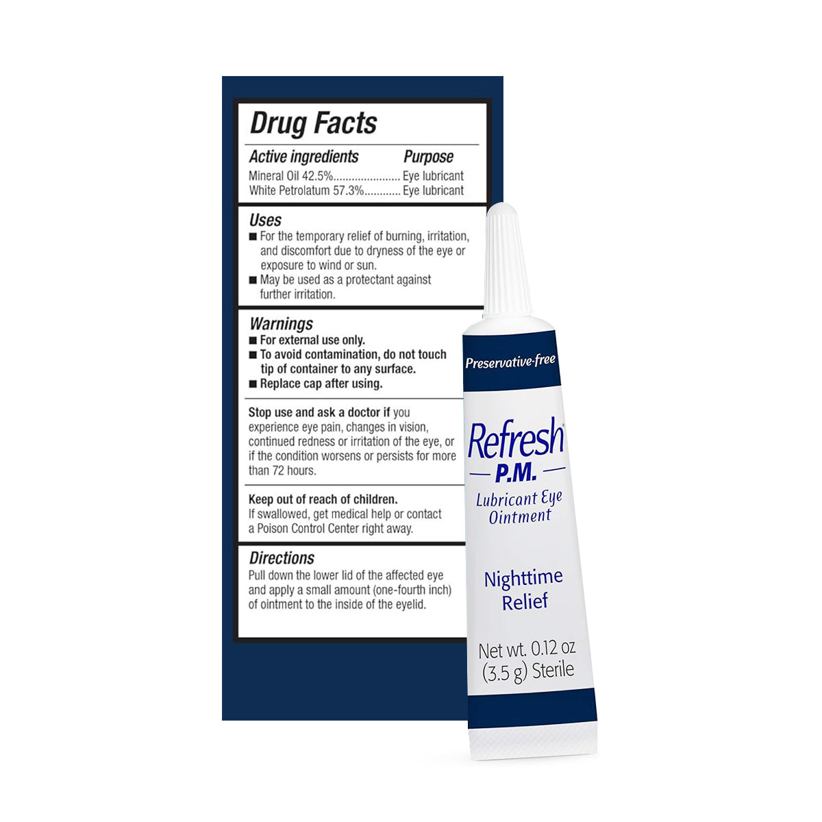 Refresh PM Lubricant Eye Ointment – Nighttime Relief for Dry Eyes (3.5 g)