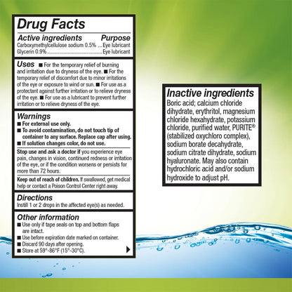 Refresh Relieva Lubricant Eye Drops for Fast Dry Eye Relief (10 ml Bottle)