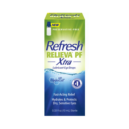 Refresh Relieva® PF Xtra – Advanced Preservative-Free Lubricant Eye Drops for Long-Lasting Dry Eye Relief (10 ml)