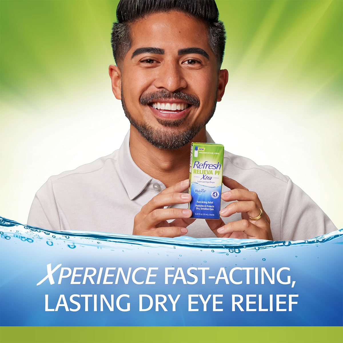 Refresh Relieva® PF Xtra – Advanced Preservative-Free Lubricant Eye Drops for Long-Lasting Dry Eye Relief (10 ml)