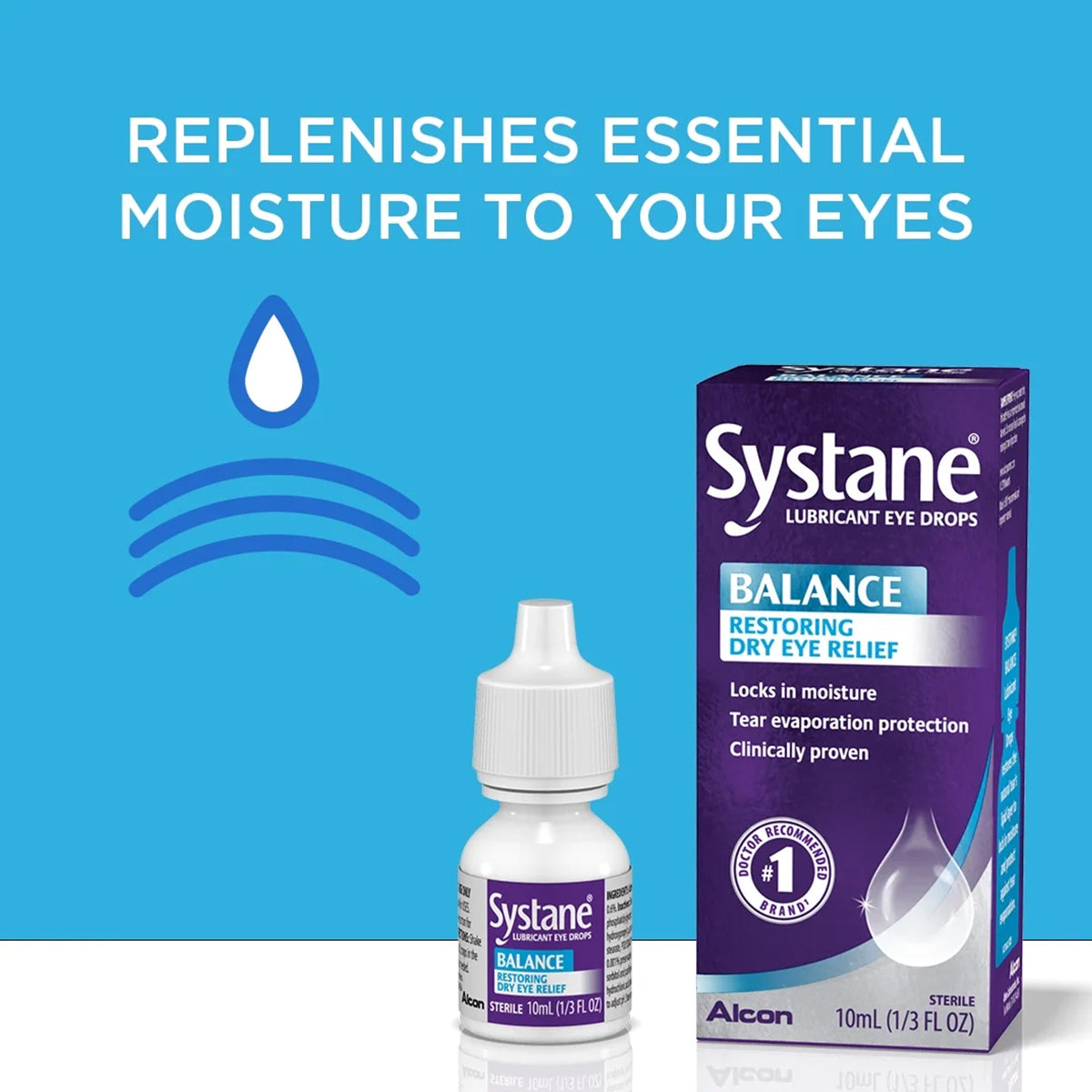 Systane® Balance Lubricant Eye Drops – MGD & Tear Evaporation Protection Twin Pack (2 Bottles)