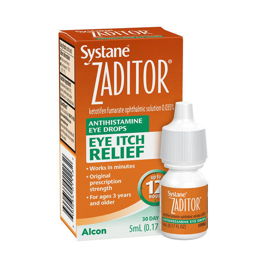 Zaditor® Eye Care Allergy Relief Eye Drops – Fast-Acting Itch Relief (5 mL Bottle)