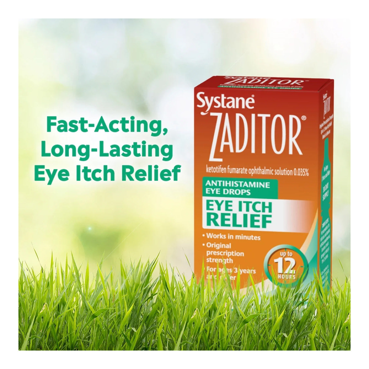 Zaditor® Eye Care Allergy Relief Eye Drops – Fast-Acting Itch Relief (5 mL Bottle)