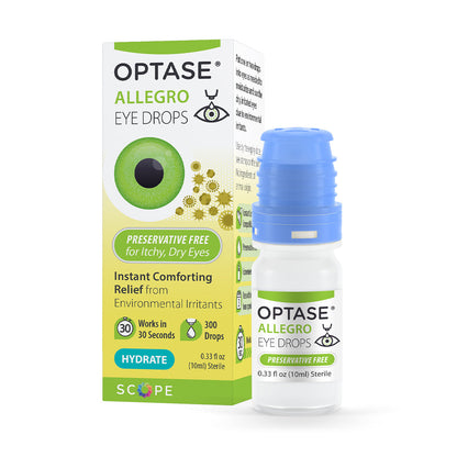 Optase Allegro Allergy Relief Eye Drops – Soothing Hydration for Allergy-Related Dry Eyes (10ml)