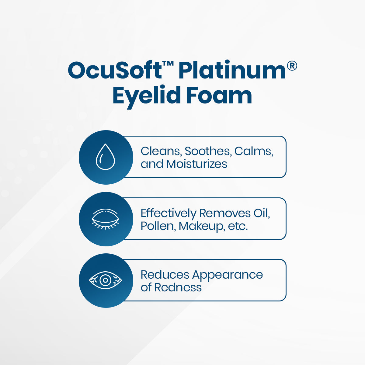 OCuSOFT Lid Scrub Plus Platinum Foam Eyelid Cleanser (50 mL)