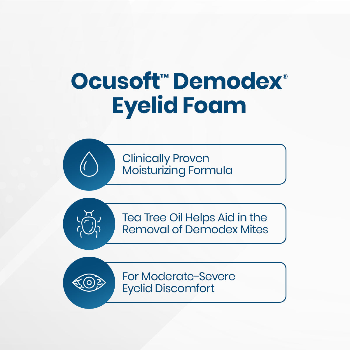 OCuSOFT Oust Demodex Cleanser Foam Compliance Kit – Complete Eyelid Hygiene System (50 mL Foam & 100 Pads)
