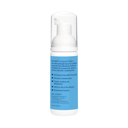OCuSOFT Lid Scrub PLUS Extra Strength Foaming Eyelid Cleanser for Daily Lid Hygiene (50 mL)