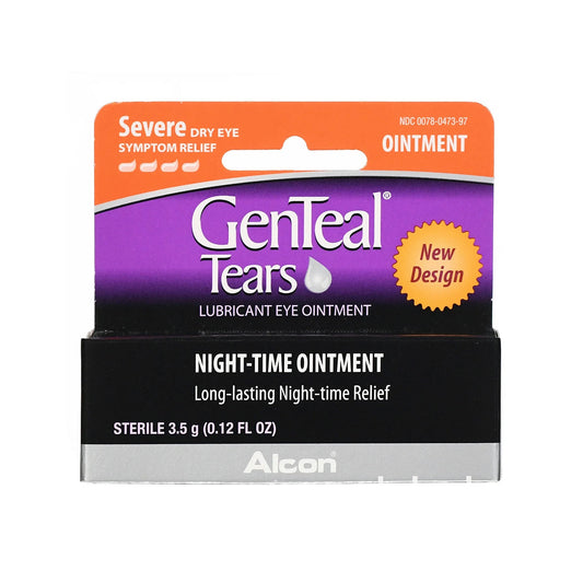 GenTeal Tears Night-Time Severe Dry Eye Relief Lubricating Eye Ointment, 3.5 g