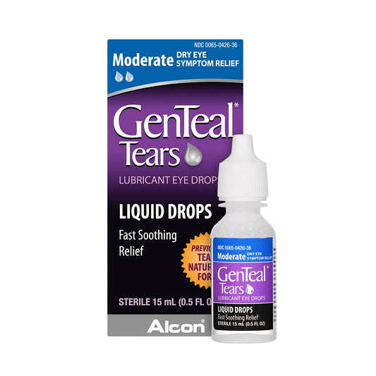 GenTeal Liquid Lubricating Eye Drops – Long-Lasting Dry Eye Relief, 15 mL