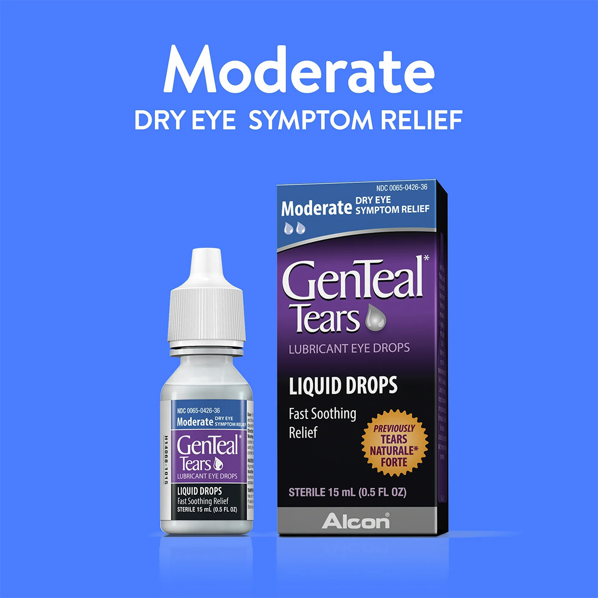 GenTeal Liquid Lubricating Eye Drops – Long-Lasting Dry Eye Relief, 15 mL