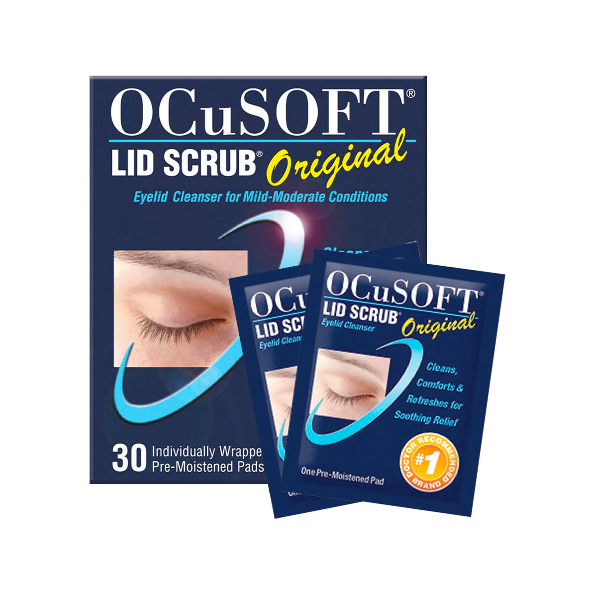 OCuSOFT® Lid Scrub Original Compliance Kit (Foam Cleanser + Wipes) – Daily Eyelid Care