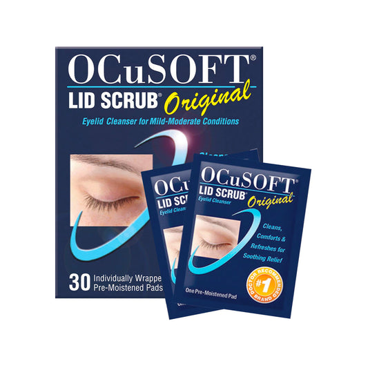 OCuSOFT® Lid Scrub Original Compliance Kit (Foam Cleanser + Wipes) – Daily Eyelid Care