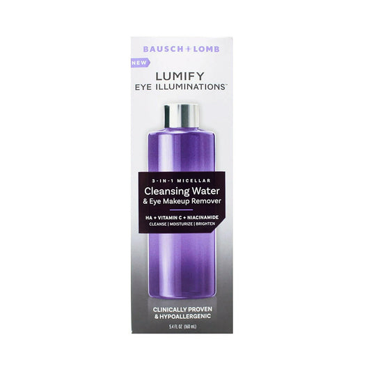 LUMIFY Eye Illuminations Micellar Cleansing Water & Gentle Eye Makeup Remover (160 mL Bottle)