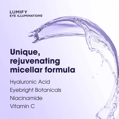 LUMIFY Eye Illuminations Micellar Cleansing Water & Gentle Eye Makeup Remover (160 mL Bottle)