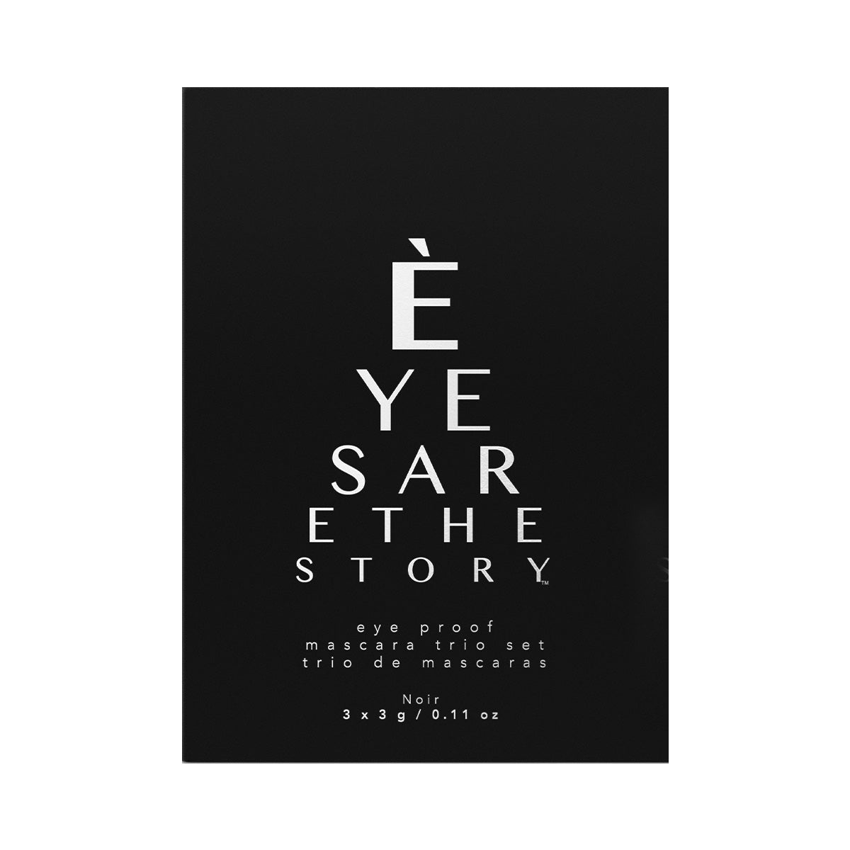 Eyes Are The Story Mascara Trio Set – 3 Mini Non-Flaking Mascaras for Sensitive Eyes