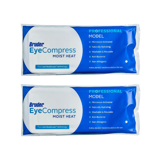 Bruder Moist Heat Eye Compress (Pack of 2) Microwave Activated, Fast Acting