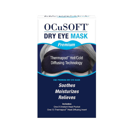 Ocusoft Premium Eye Mask for Dry Eye Relief – Reusable Moist Heat Therapy (Single)